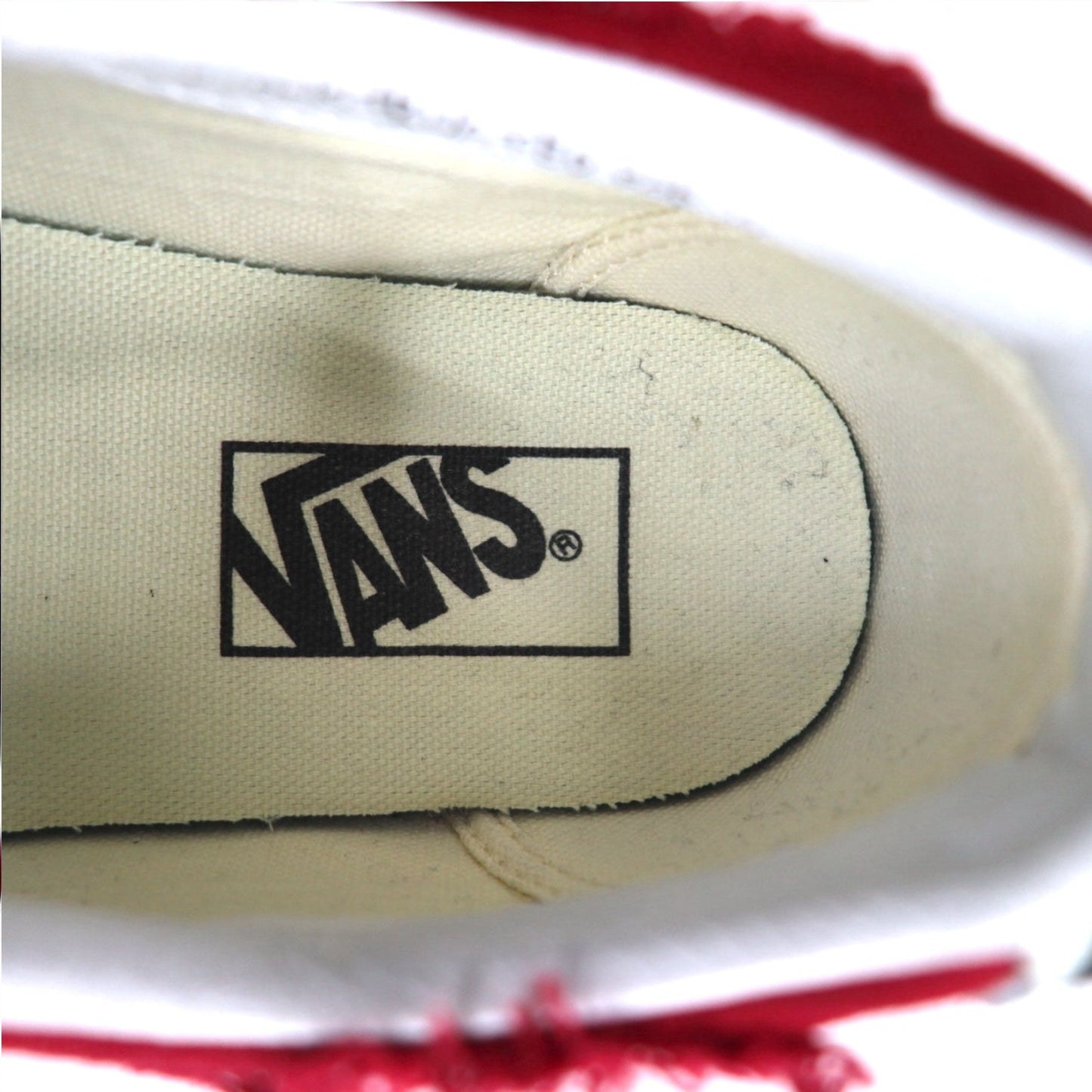 VANS スケートロー リコントラクト SK8-LOW RECONSTRUCT ダメージ加工 スニーカー26.5cm ブラック レッド VN0009QS455