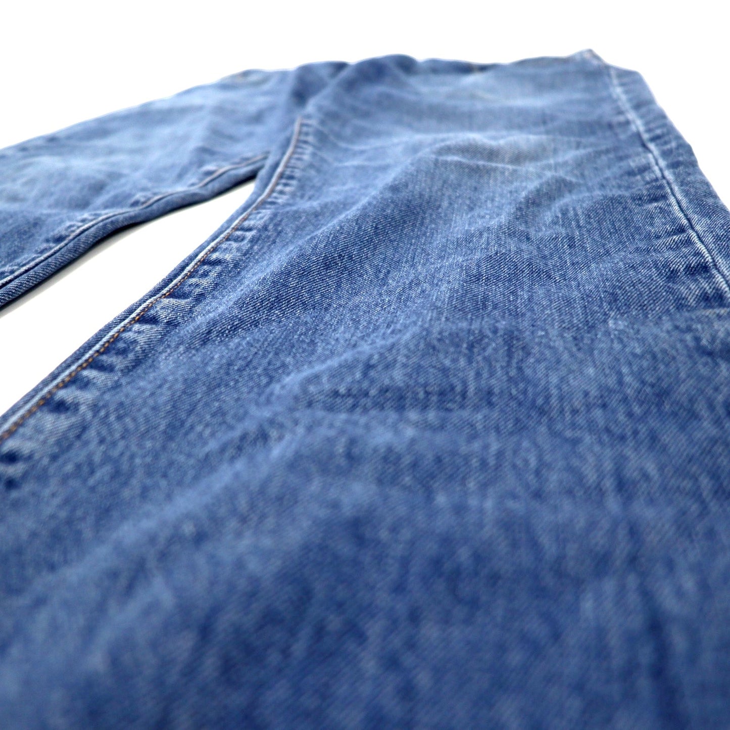 Levi's PREMIUM ビッグE デニムパンツ W88 ブルー コットン ジッパーフライ レザーパッチ ボタン裏8520