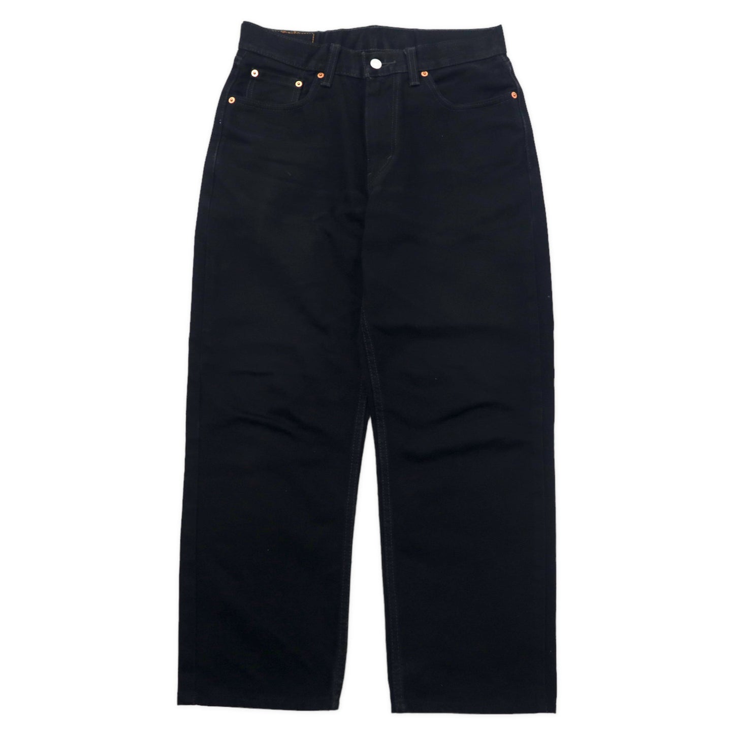 Levi's 550 ブラックデニムパンツ 30 リラックスフィット テーパード ワイド バギー 550-0260 エジプト製