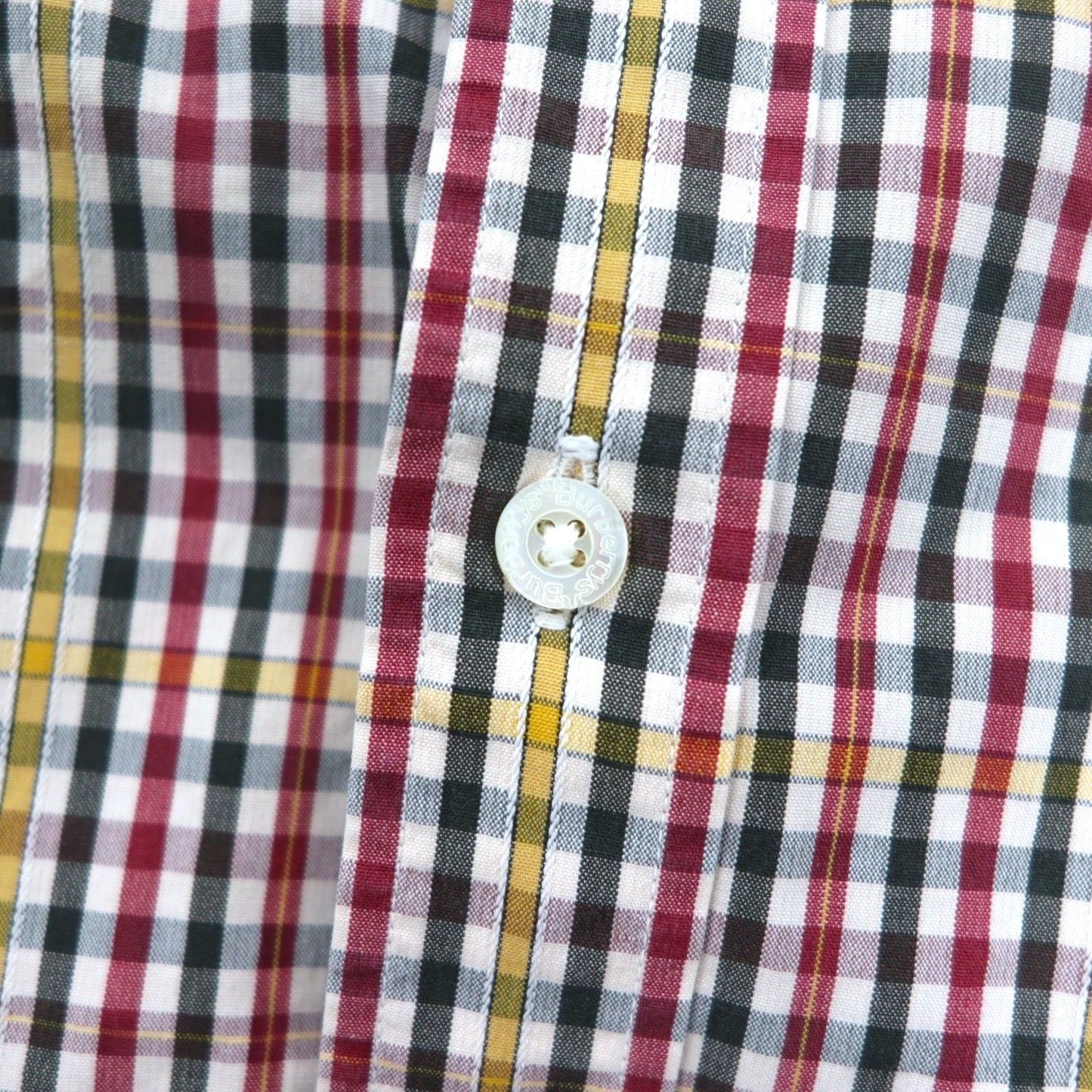 Burberrys 90年代 チェック シャツ M レッド イエロー コットン