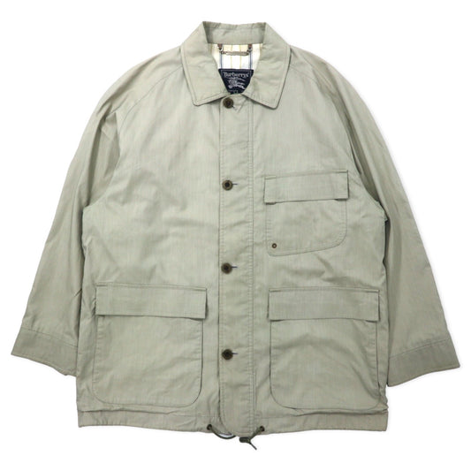 Burberrys オールド ハーフコート ステンカラーコート M ベージュ コットン ドローコード