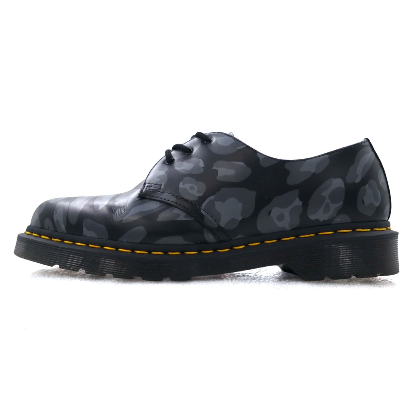 Dr.Martens スカル レオパード プリント オックスフォード 3ホール ドレスシューズ 28cm レザー Skull Leopard Print Oxfords 27686