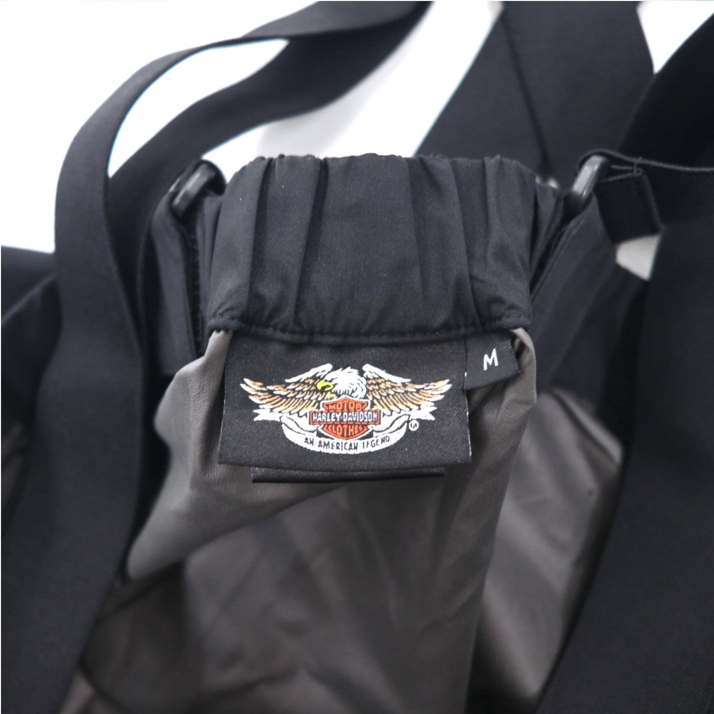 HARLEY DAVIDSON ゴアテックス GORE-TEX ビブ オーバーオール サスペンダー パンツ レインスーツ M ブラック 防水