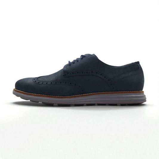 COLE HAAN オリジナルグランド ORIGINAL GRAND ヌバックレザー シューズ 28cm ネイビー ウイングチップ クッション C26473