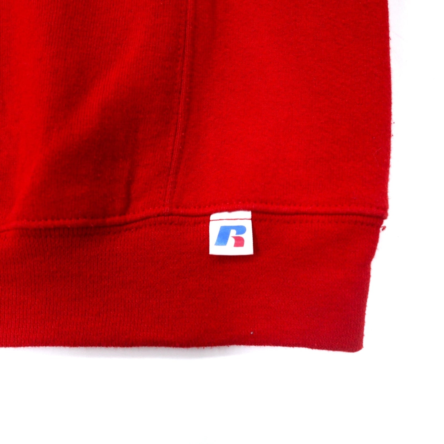 RUSSELL ATHLETIC カレッジ プリント スウェット XXL レッド コットン 裏起毛 前V NCAA フットボール NORTH ROCKLAND ビッグサイズ