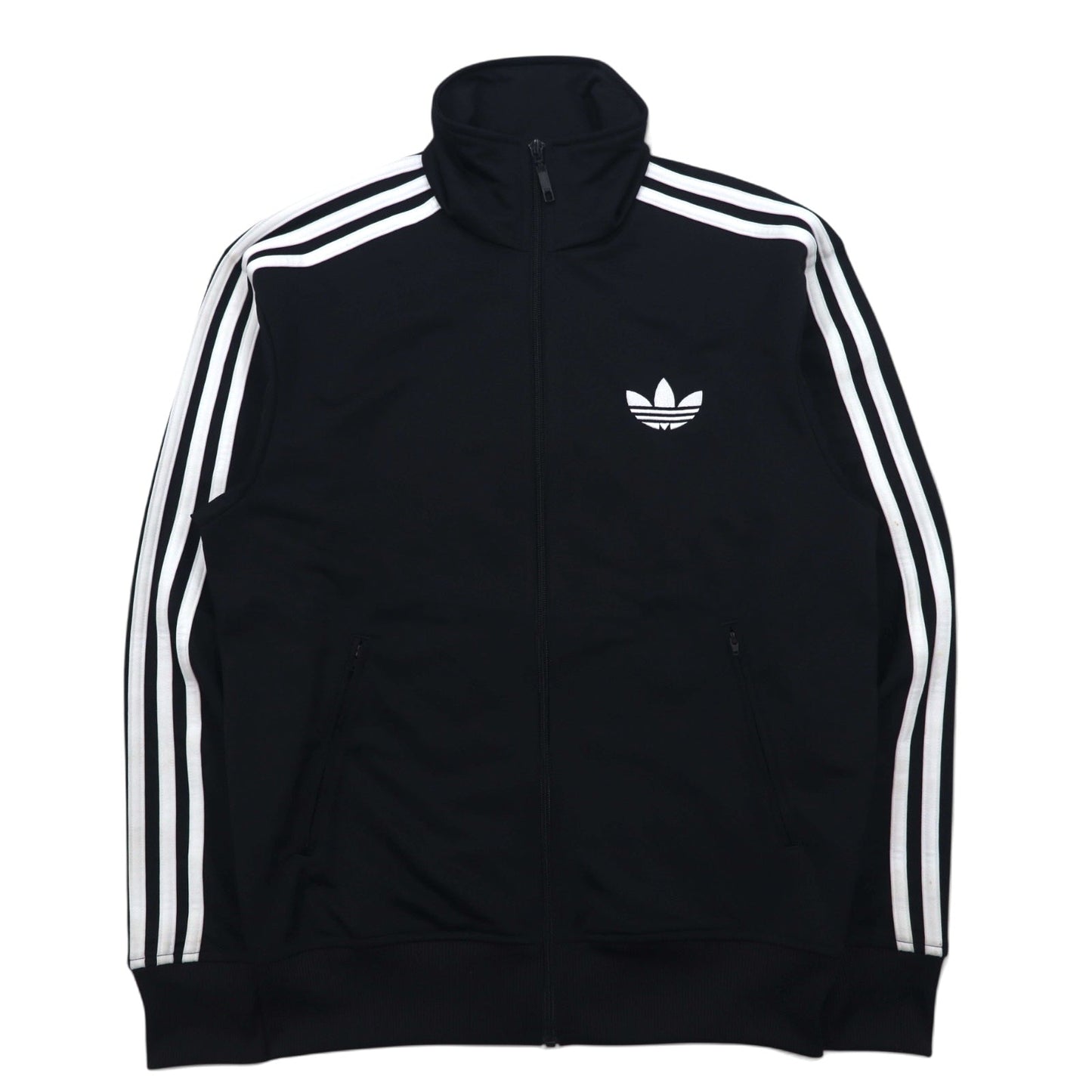 adidas originals ファイヤーバード トラックジャケット FIREBIRD TRACK TOP ジャージ M ブラック ポリエステル 3ストライプ トレフォイルロゴ