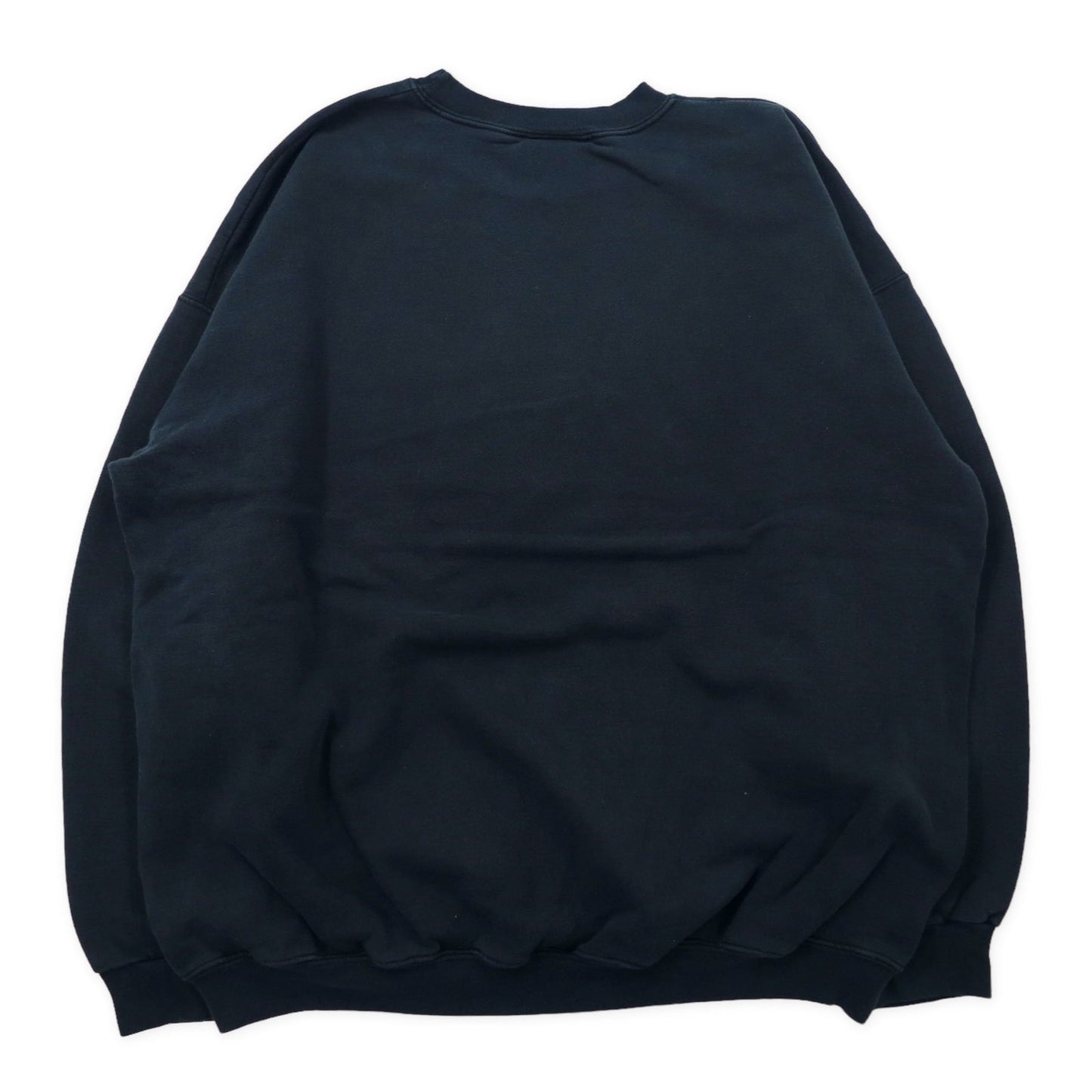 Hanes 90年代 プリントスウェット XL ブラック コットン CLOVIS WEST SOFTBALL ビッグサイズ