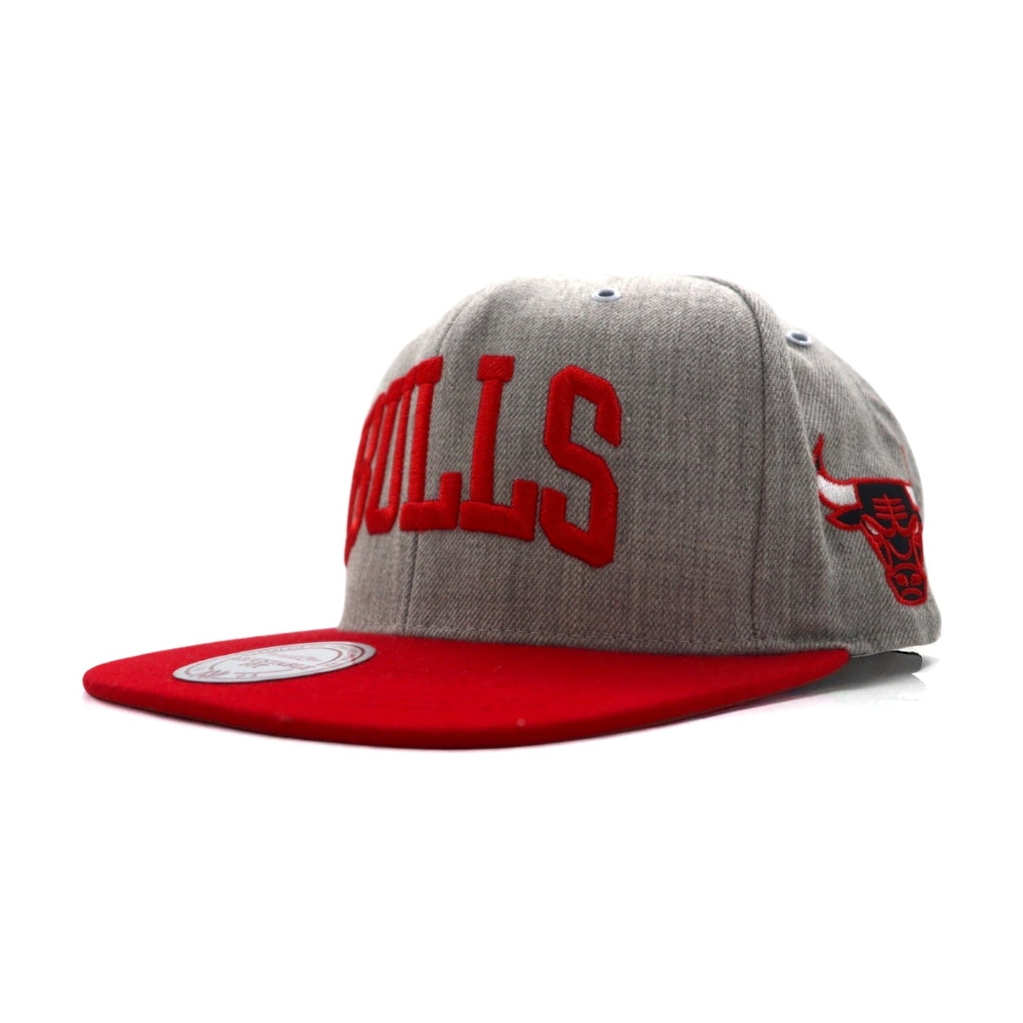 mitchell & ness バイカラー スナップバック ベースボールキャップ FREE グレー NBA CHICAGO BULLS