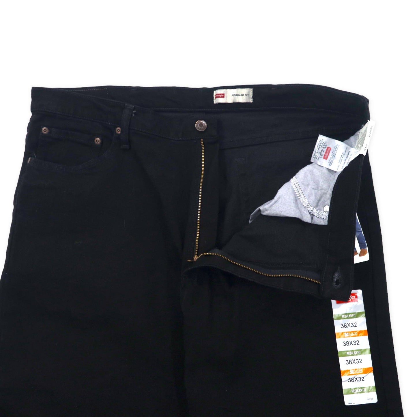 Wrangler ブラック デニムパンツ 38 レギュラーフィット メキシコ製 未使用品