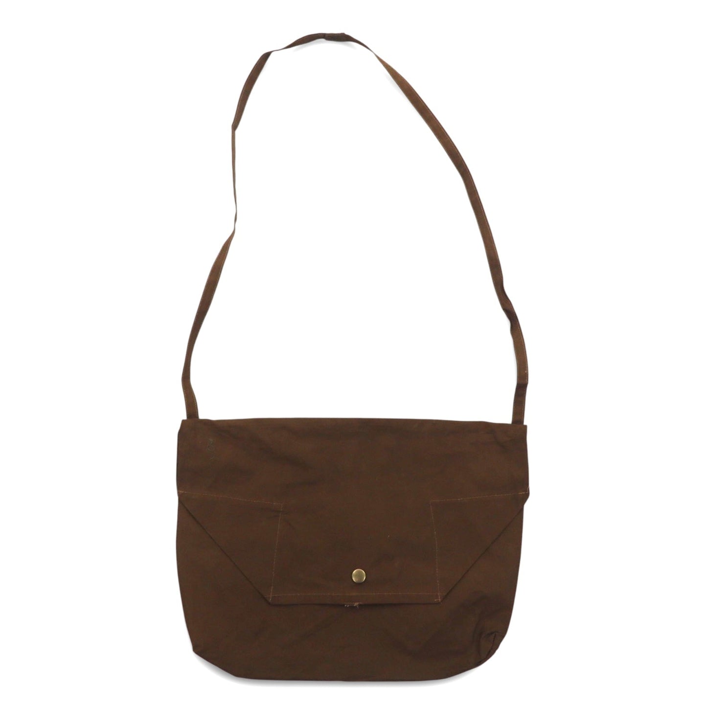 Vintage Remake Italian Army Messenger Bag イタリア軍 リメイク ショルダーバッグ ブラウン キャンバス ミリタリー 未使用品
