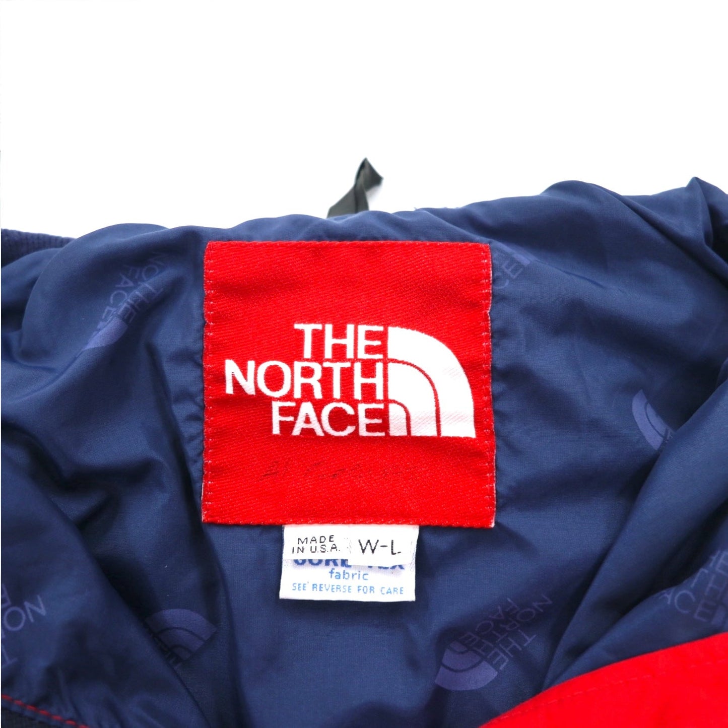 THE NORTH FACE 90年代 USA製 ゴアテックス GORE-TEX マウンテンパーカー L レッド 防水 ドローコード フード着脱式 赤タグ