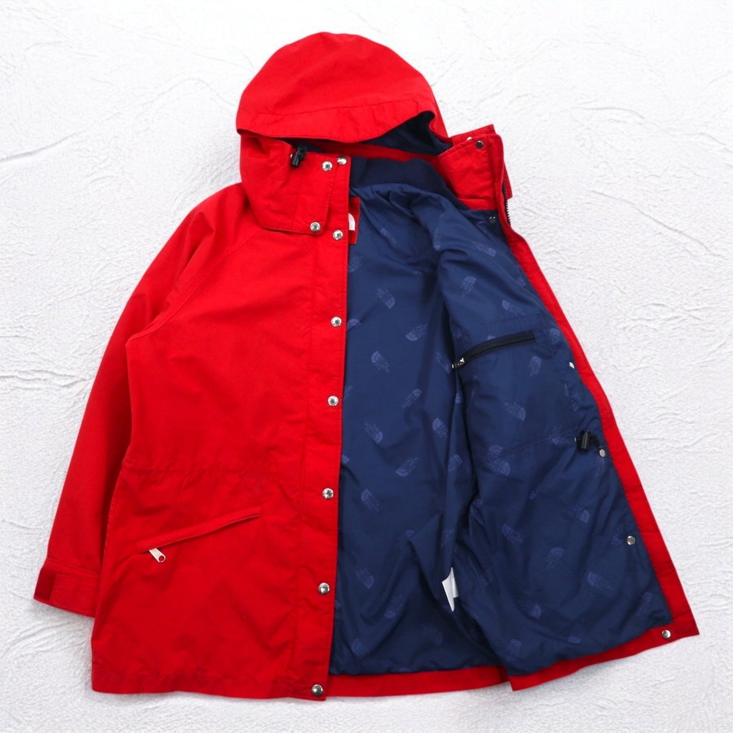 THE NORTH FACE 90年代 USA製 ゴアテックス GORE-TEX マウンテンパーカー L レッド 防水 ドローコード フード着脱式 赤タグ