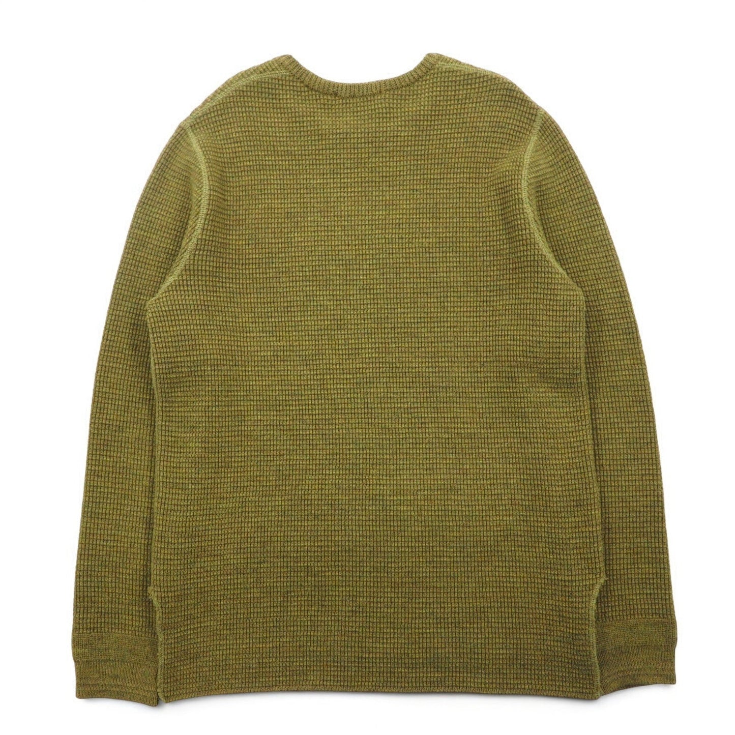 SUBTLE ( Silver and Gold ) ワッフル ニット セーター S カーキ サイドスリット 06-6226-8125 日本製
