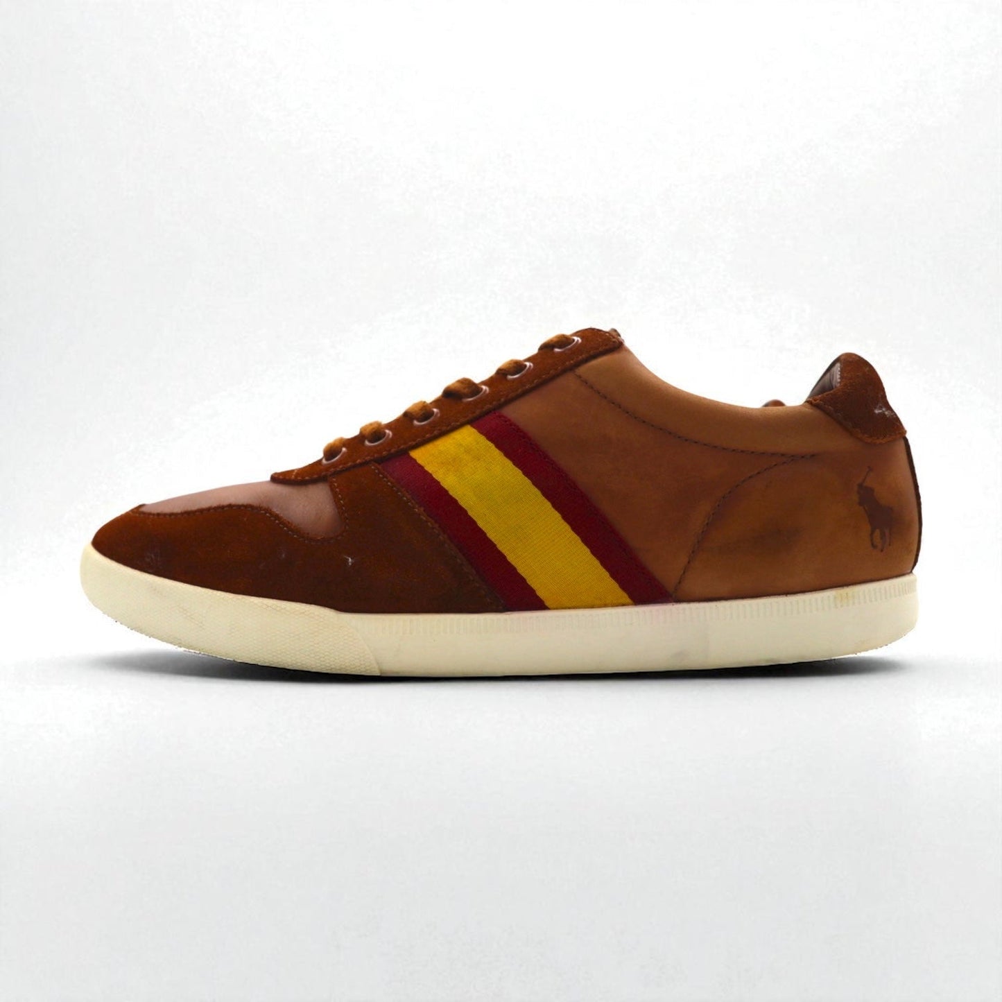 Polo by Ralph Lauren カミロ CAMILO Ⅱ トレーナーシューズ スニーカー 27cm ブラウン レザー 14557