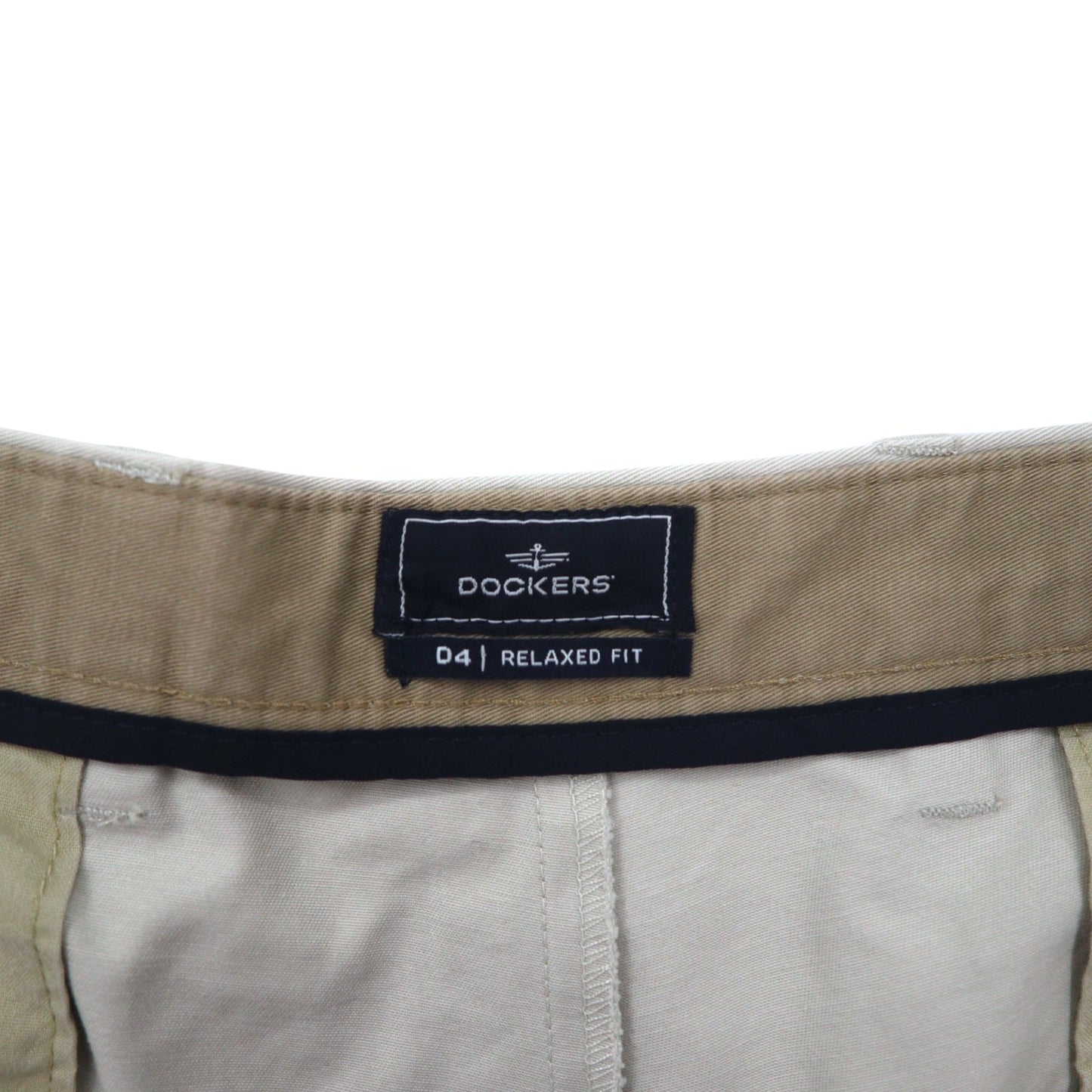 DOCKERS ( Levi's ) RELAXED FIT タック ワイドチノパンツ 36 ベージュ コットン