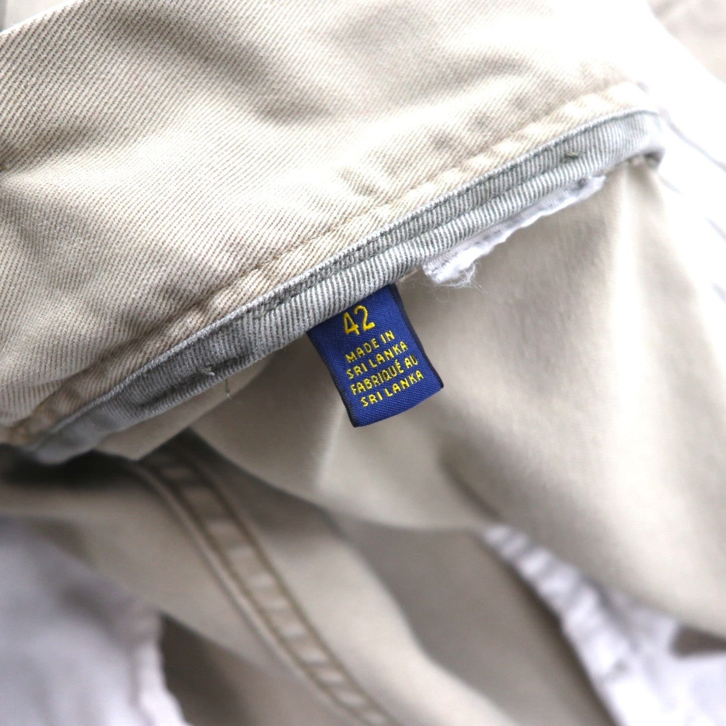 POLO RALPH LAUREN ポロチノ カーゴ ショートパンツ ハーフパンツ XL ベージュ コットン 膝下丈
