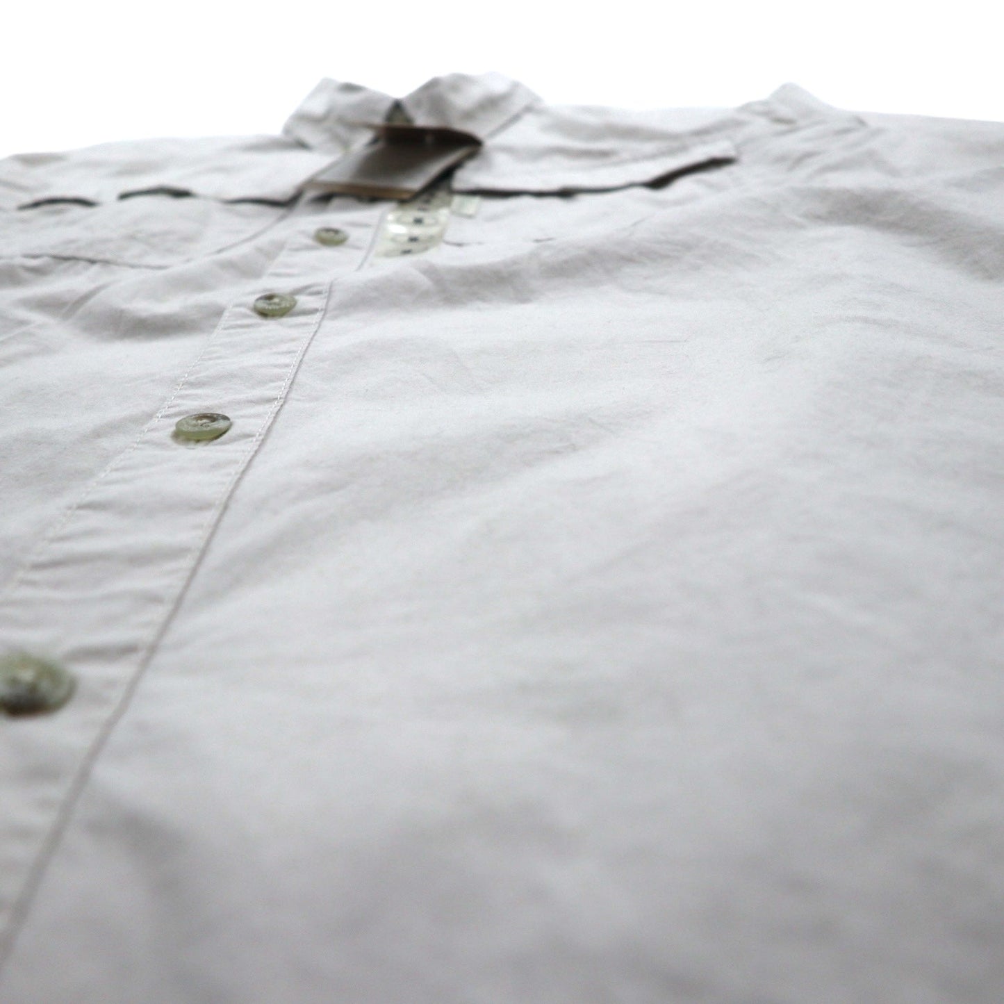 Columbia 半袖 ボタンダウン フィッシングシャツ M ベージュ ポリエステル Marquam Trail S/S Shirt AM7240 スリランカ製 未使用品