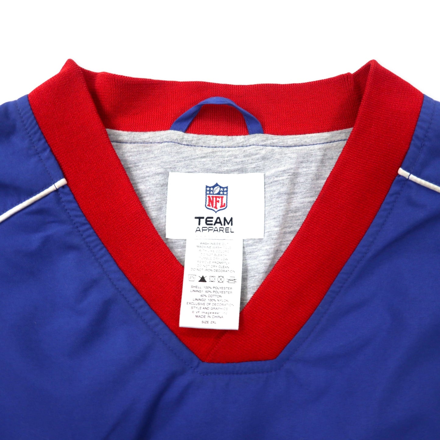 NFL TEAM APPAREL ピステ プルオーバー スポーツジャケット 2XL ブルー ポリエステル New York Giants ビッグサイズ