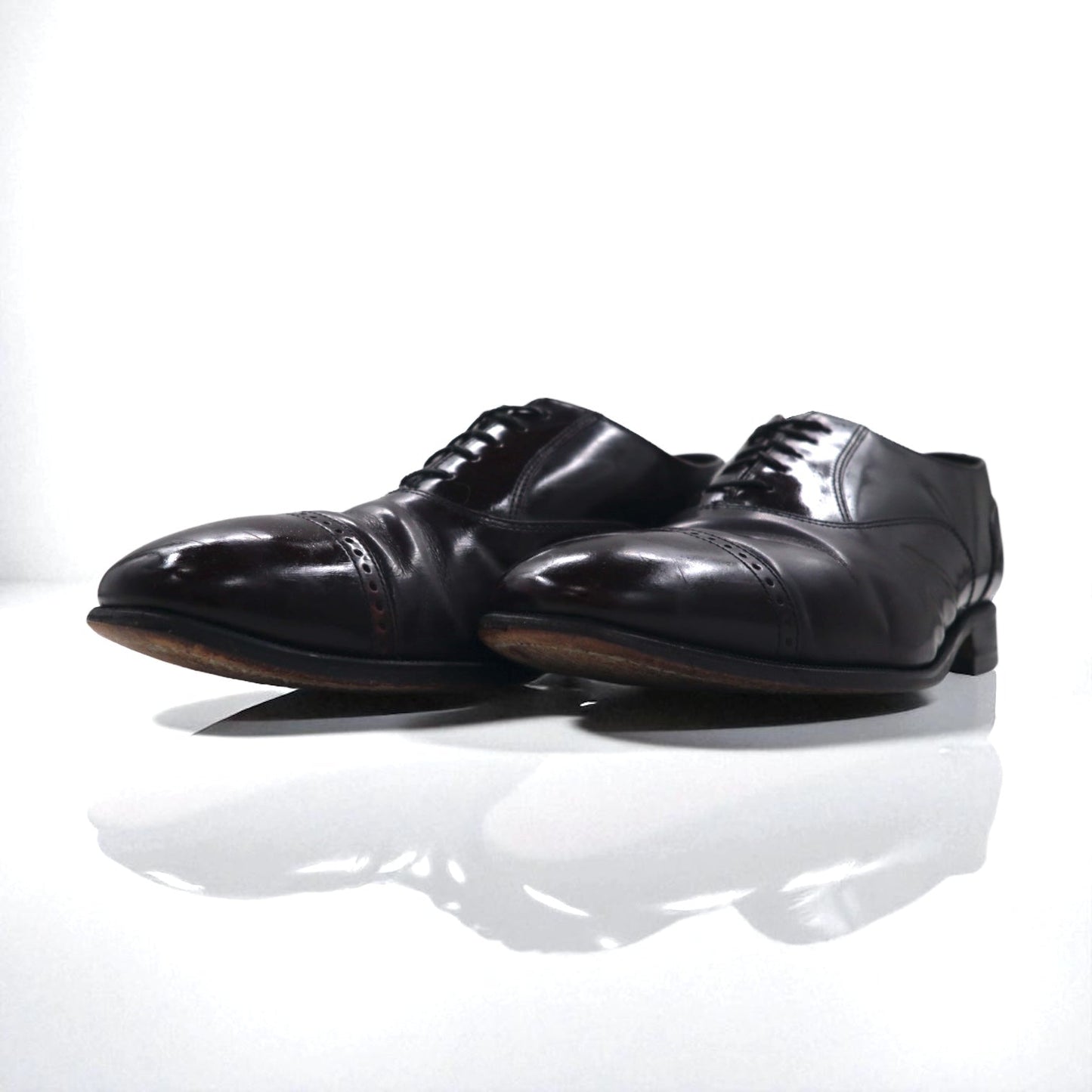 FLORSHEIM ストレートチップ ドレスシューズ 27.5cm ボルドー レザー 11616-601