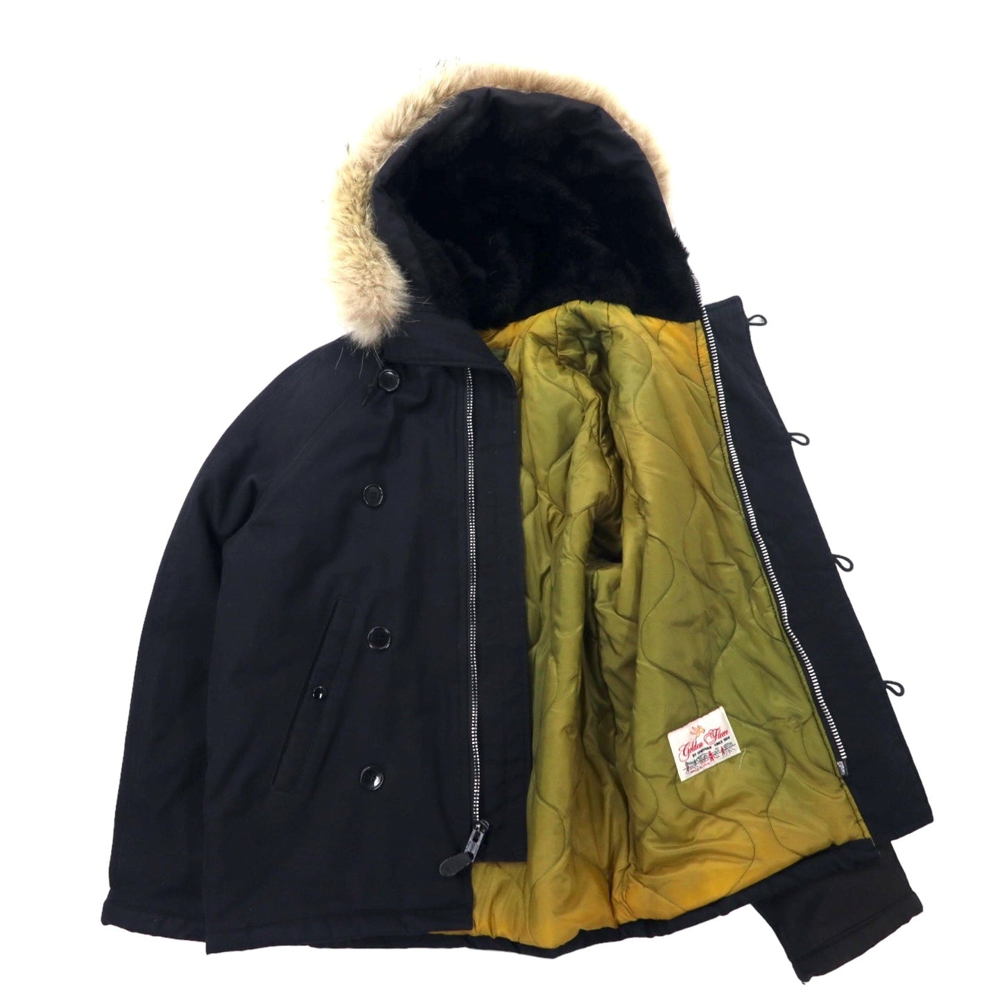 SPIEWAK & SONS GOLDEN FLEECE USA製 N-2B フライトジャケット 38 ブラック コットン 6N2BM0D