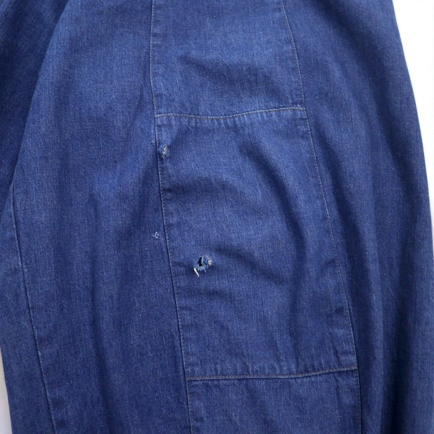 needles リネン デニム ヒザデルパンツ H.D.Pant-Jean S インディゴ ブルー 麻 コットン 日本製