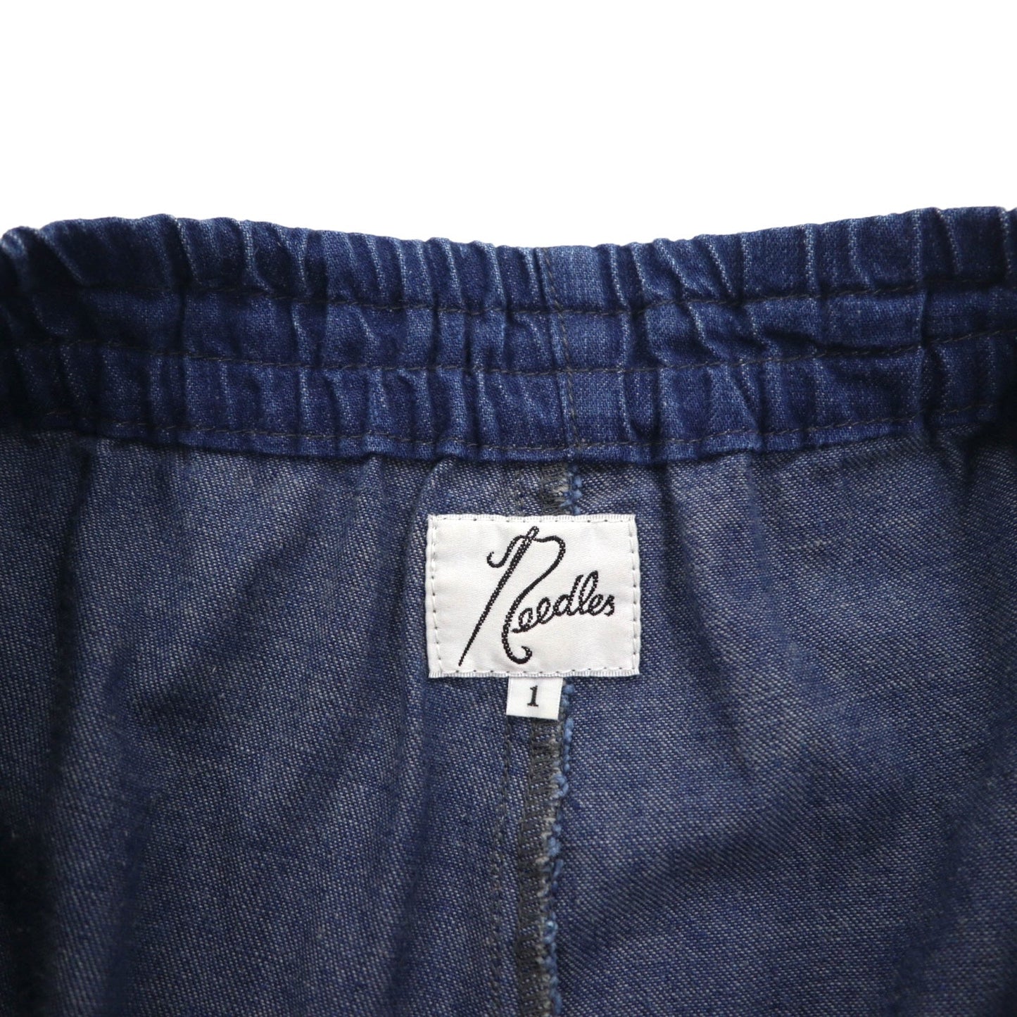 needles リネン デニム ヒザデルパンツ H.D.Pant-Jean S インディゴ ブルー 麻 コットン 日本製