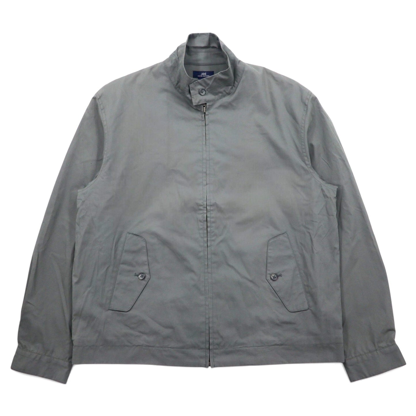 346 BROOKS BROTHERS スウィングトップ ハリントンジャケット M グレー コットン