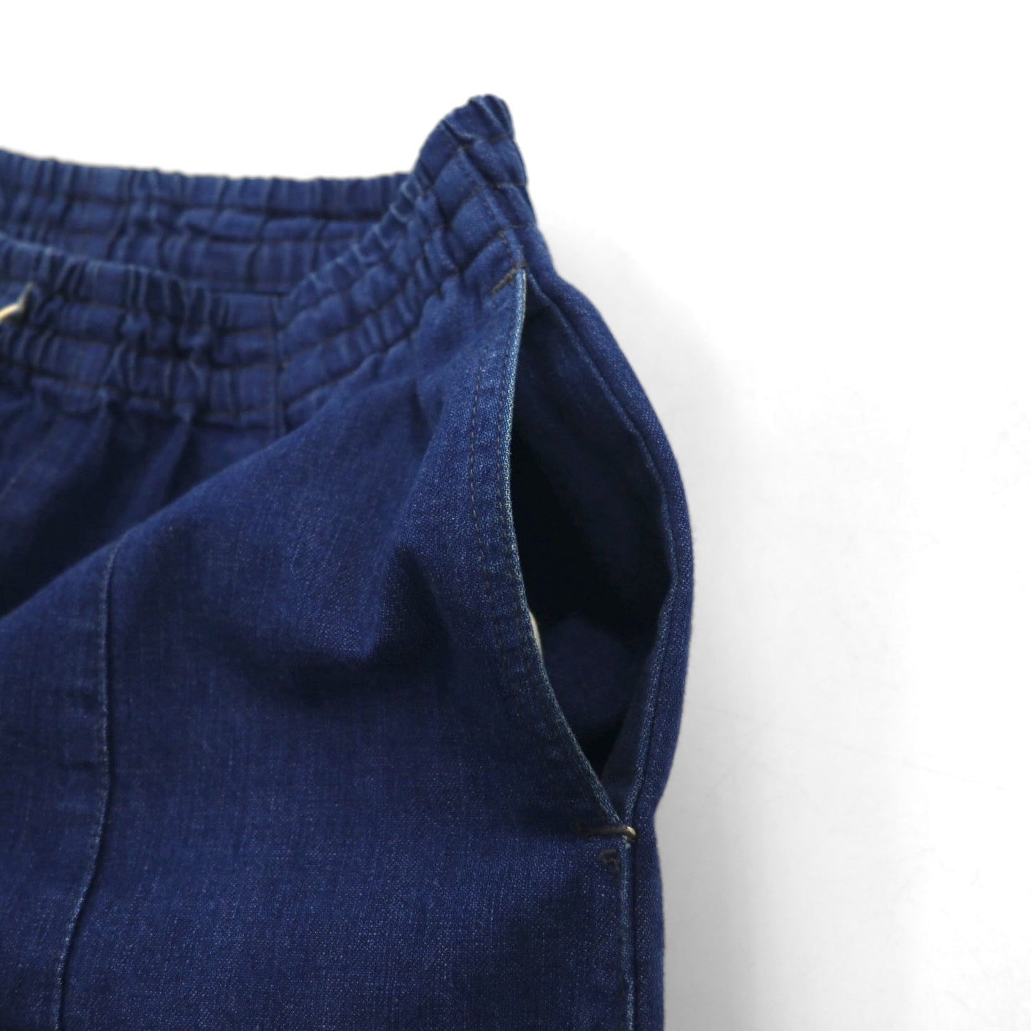 needles リネン デニム ヒザデルパンツ H.D.Pant-Jean S インディゴ ブルー 麻 コットン 日本製