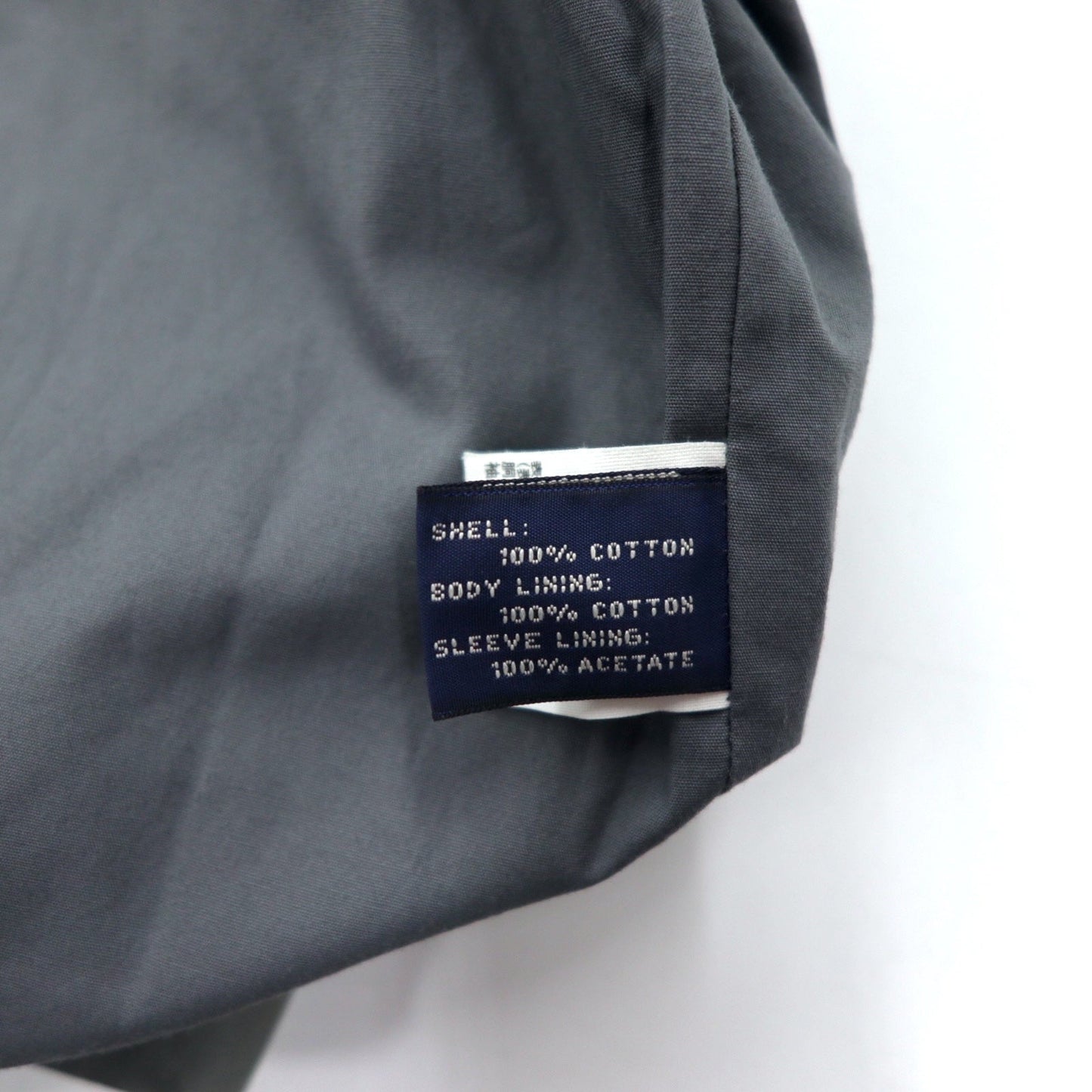 346 BROOKS BROTHERS スウィングトップ ハリントンジャケット M グレー コットン