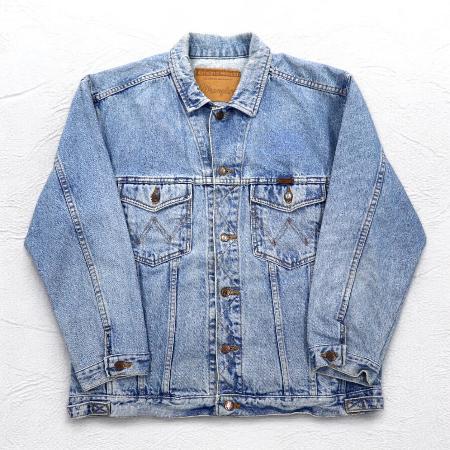 Wrangler 90年代 デニムジャケット Gジャン XL ライトウォッシュ インディゴ ブルー コットン