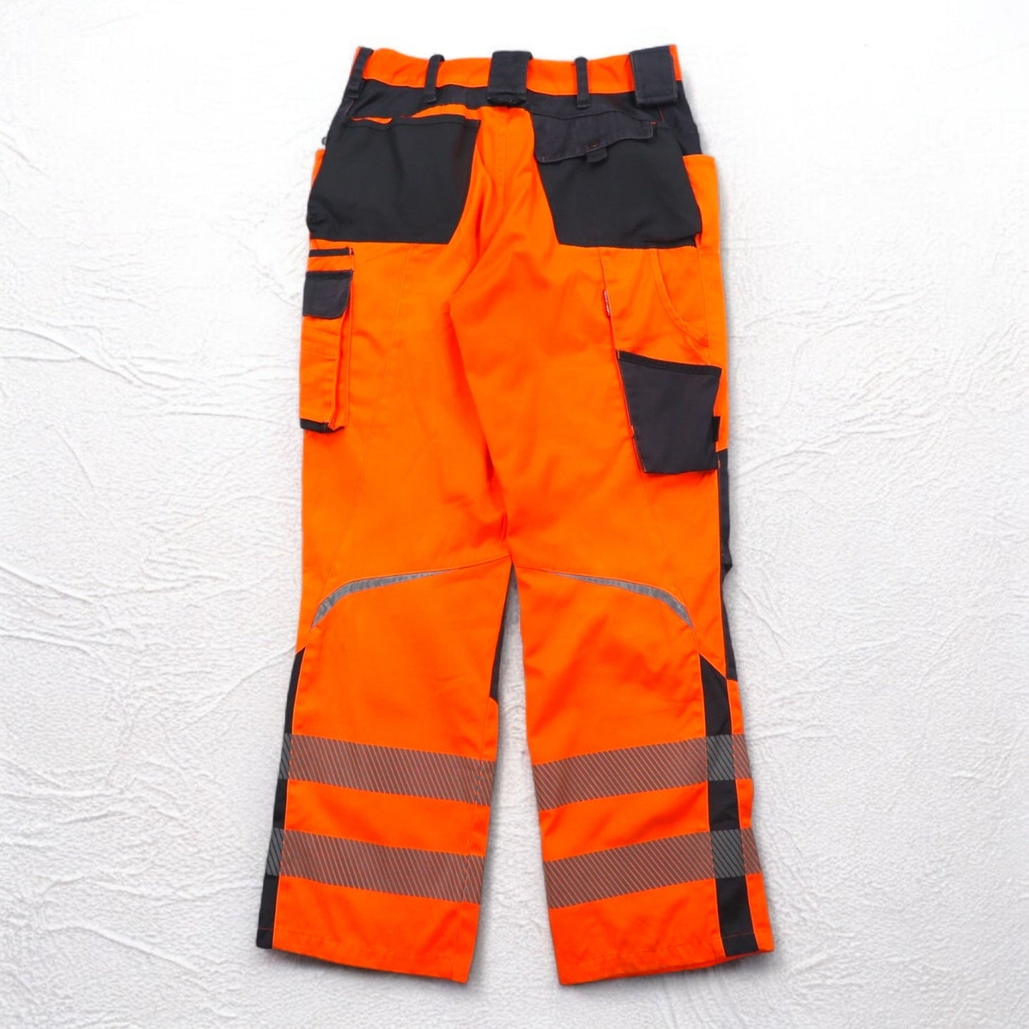 Vintage Euro Work Pants engelbert strauss ユーティリティ ワークパンツ L オレンジ ダブルニー リフレクター