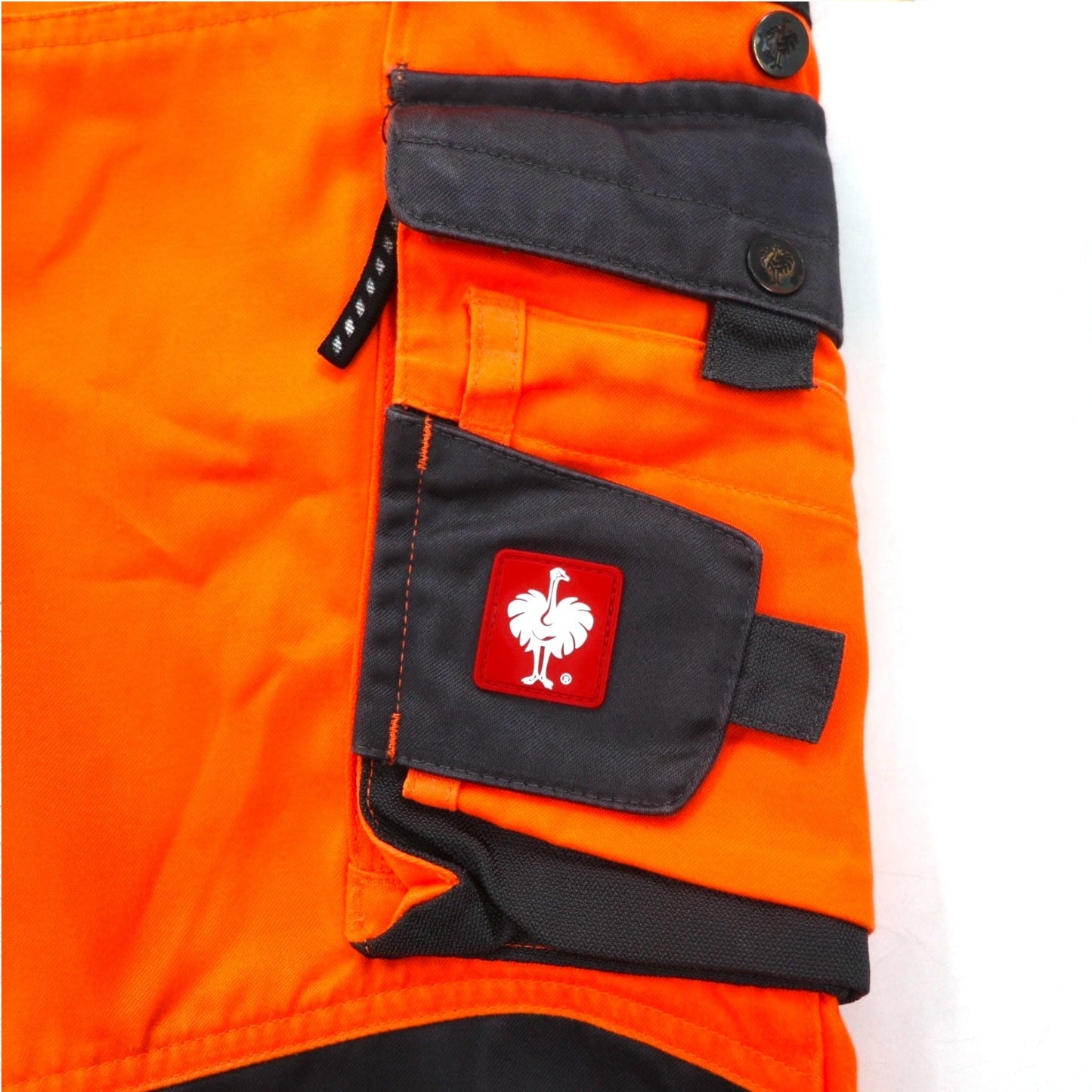 Vintage Euro Work Pants engelbert strauss ユーティリティ ワークパンツ L オレンジ ダブルニー リフレクター