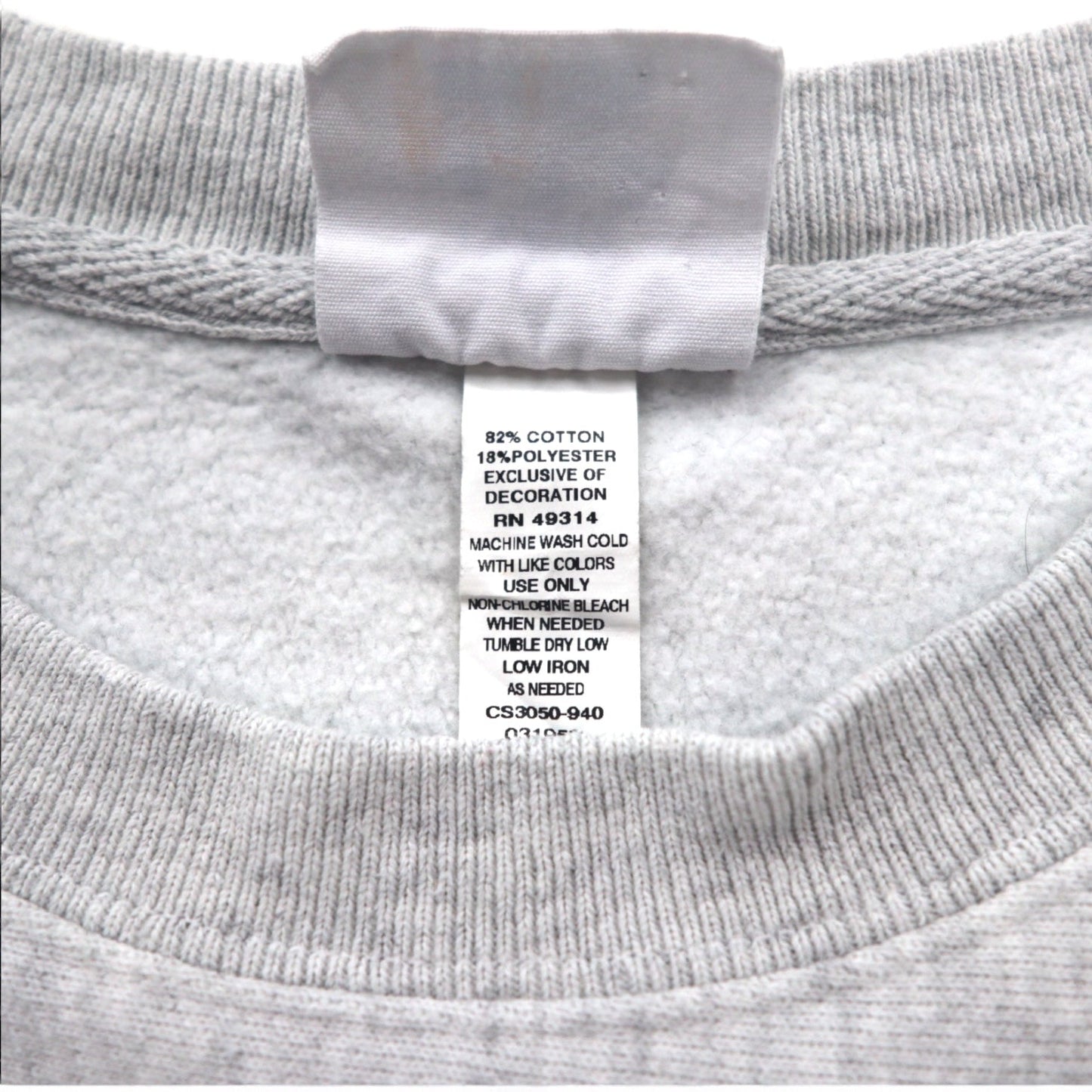Champion リバースウィーブ REVERSE WEAVE スウェット 2XL グレー 染み込みプリント 青単タグ 復刻 エルサルバドル製