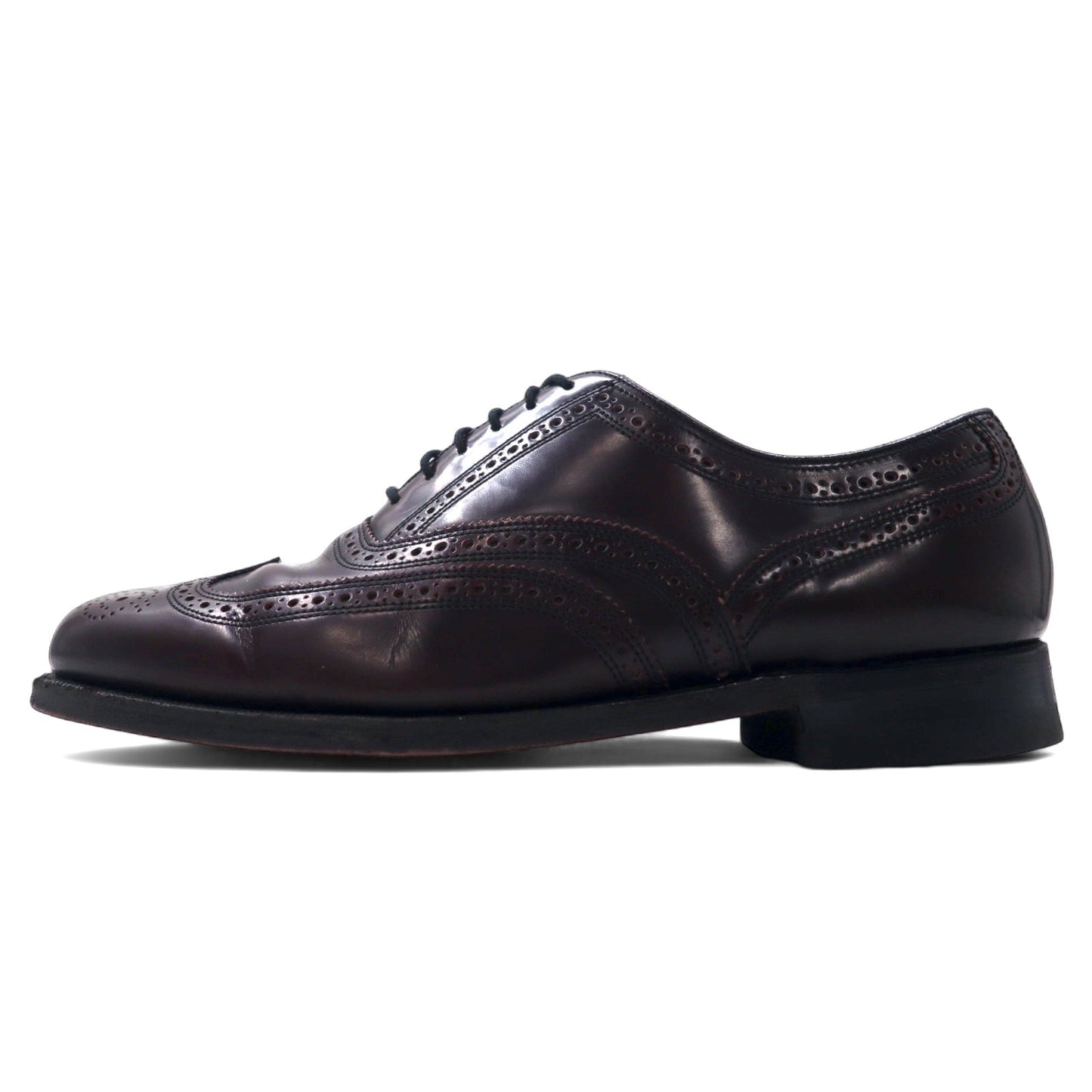 USA製 FLORSHEIM IMPERIAL ウイングチップ オックスフォードシューズ 26.5cm ボルドー レザー 93351