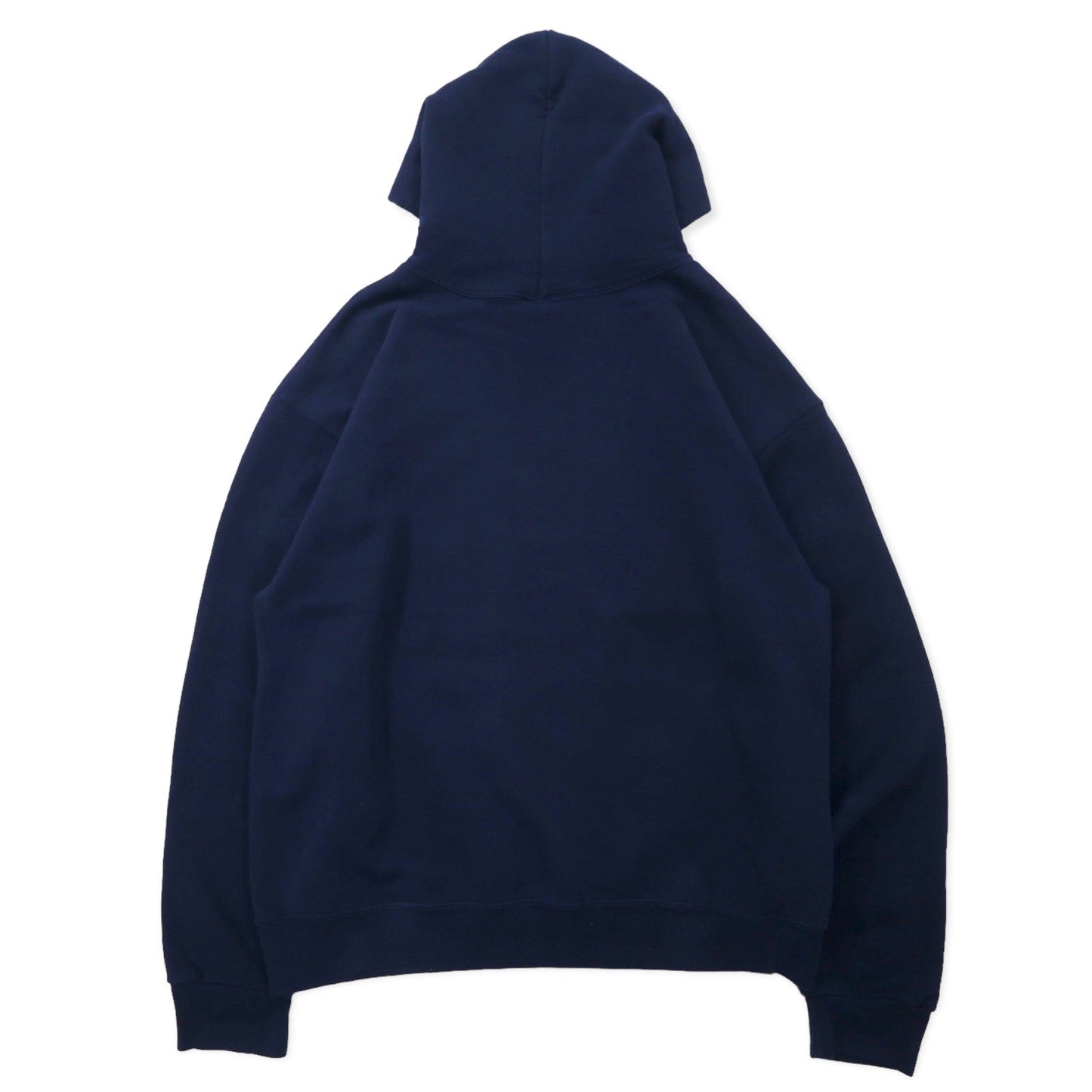 RUSSELL ATHLETIC USA製 90年代 カレッジ プルオーバーパーカー L ネイビー コットン S.P.U. HOCKEY