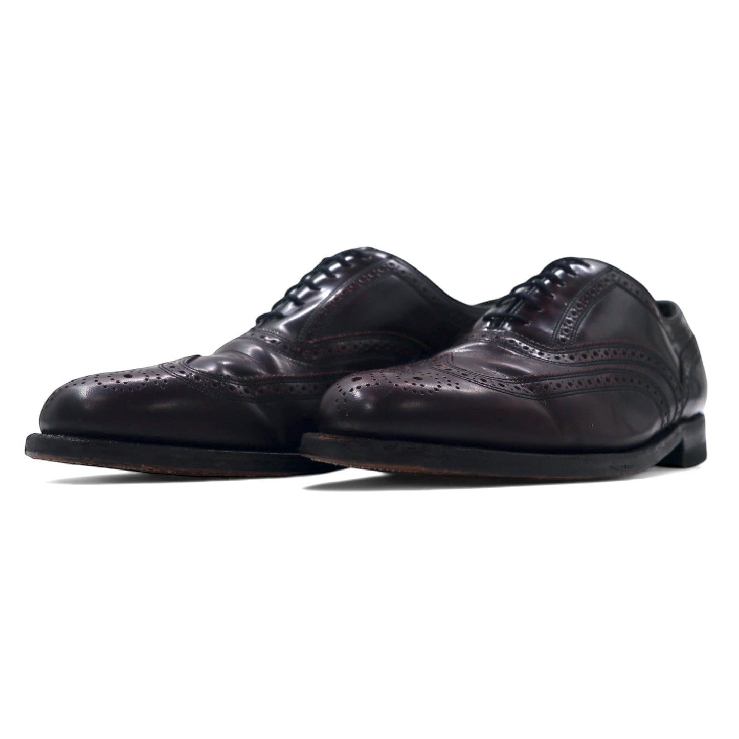 USA製 FLORSHEIM IMPERIAL ウイングチップ オックスフォードシューズ 26.5cm ボルドー レザー 93351
