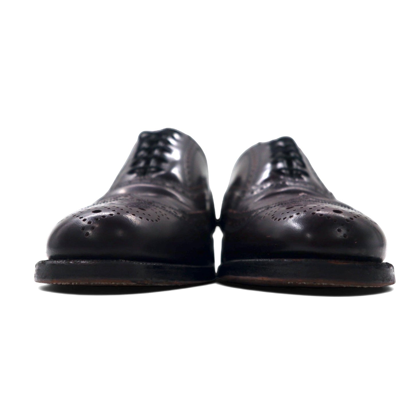USA製 FLORSHEIM IMPERIAL ウイングチップ オックスフォードシューズ 26.5cm ボルドー レザー 93351