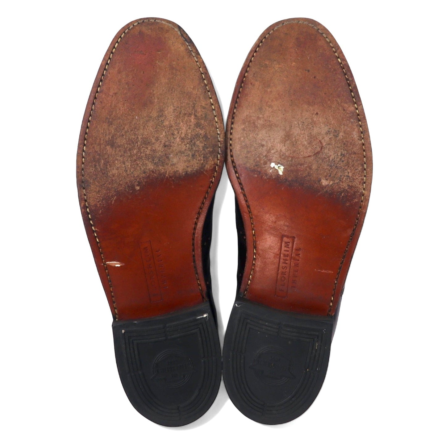 USA製 FLORSHEIM IMPERIAL ウイングチップ オックスフォードシューズ 26.5cm ボルドー レザー 93351