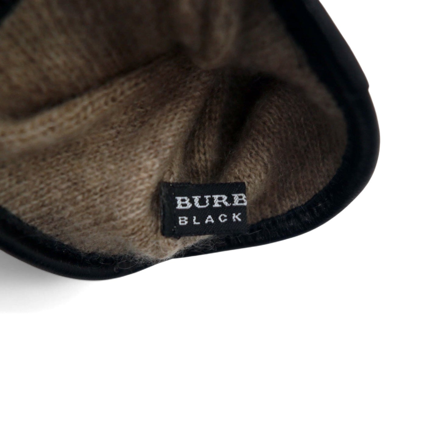 BURBERRY BLACK LABEL キルティング レザーグローブ 手袋 ブラック メンズ