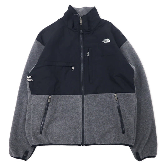THE NORTH FACE デナリジャケット フリース LL グレー ポリエステル POLARTEC ワンポイントロゴ刺繍 NL45001A