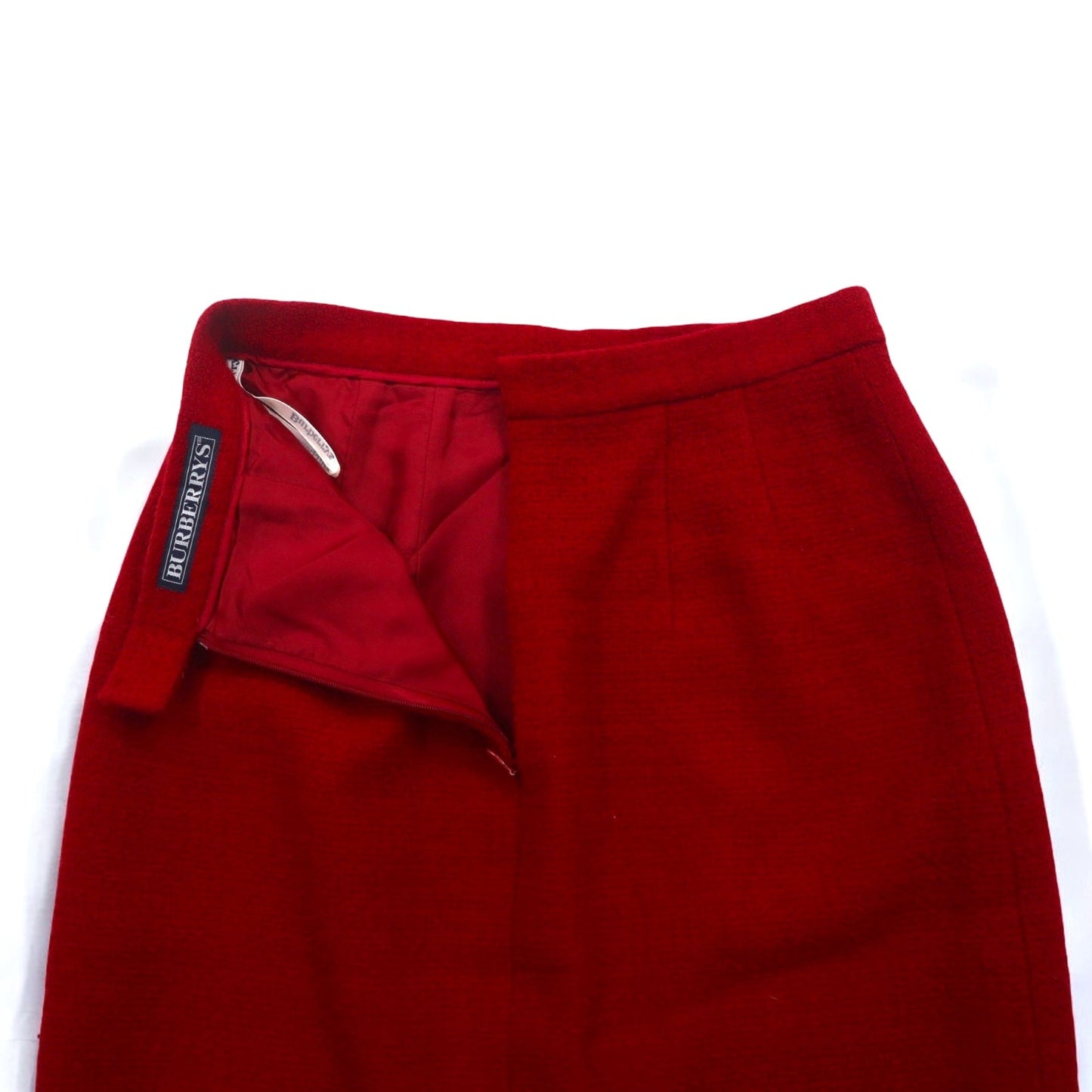 Burberrys ジャガード ツイード スーツ セットアップ S レッド ホースビット 金具 日本製