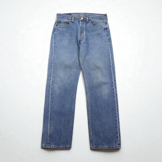 Levi's 90年代 カナダ製 ユーロリーバイス 501 デニムパンツ M インディゴ ブルー ボタンフライ 501 0193