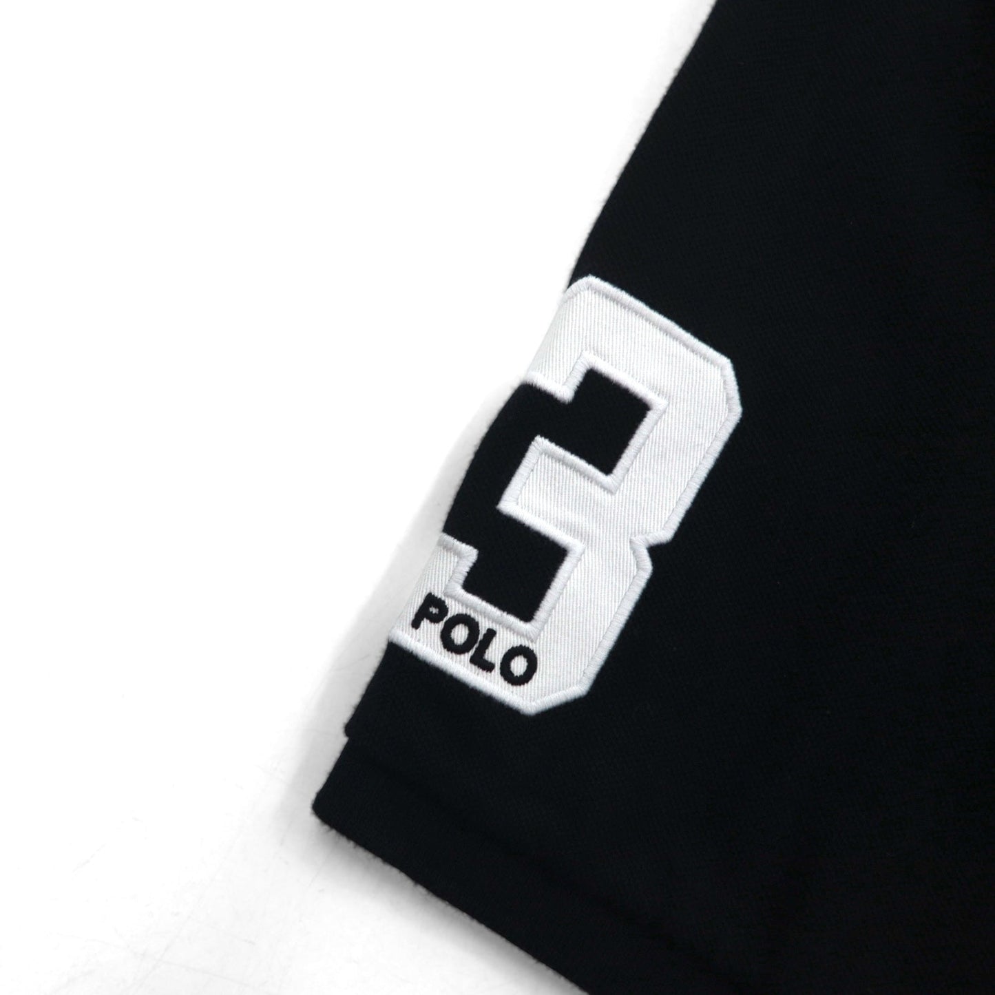 POLO RALPH LAUREN ビッグポニー刺繍 ポロシャツ 2XL ブラック コットン 鹿の子 LAS VEGAS ナンバリング
