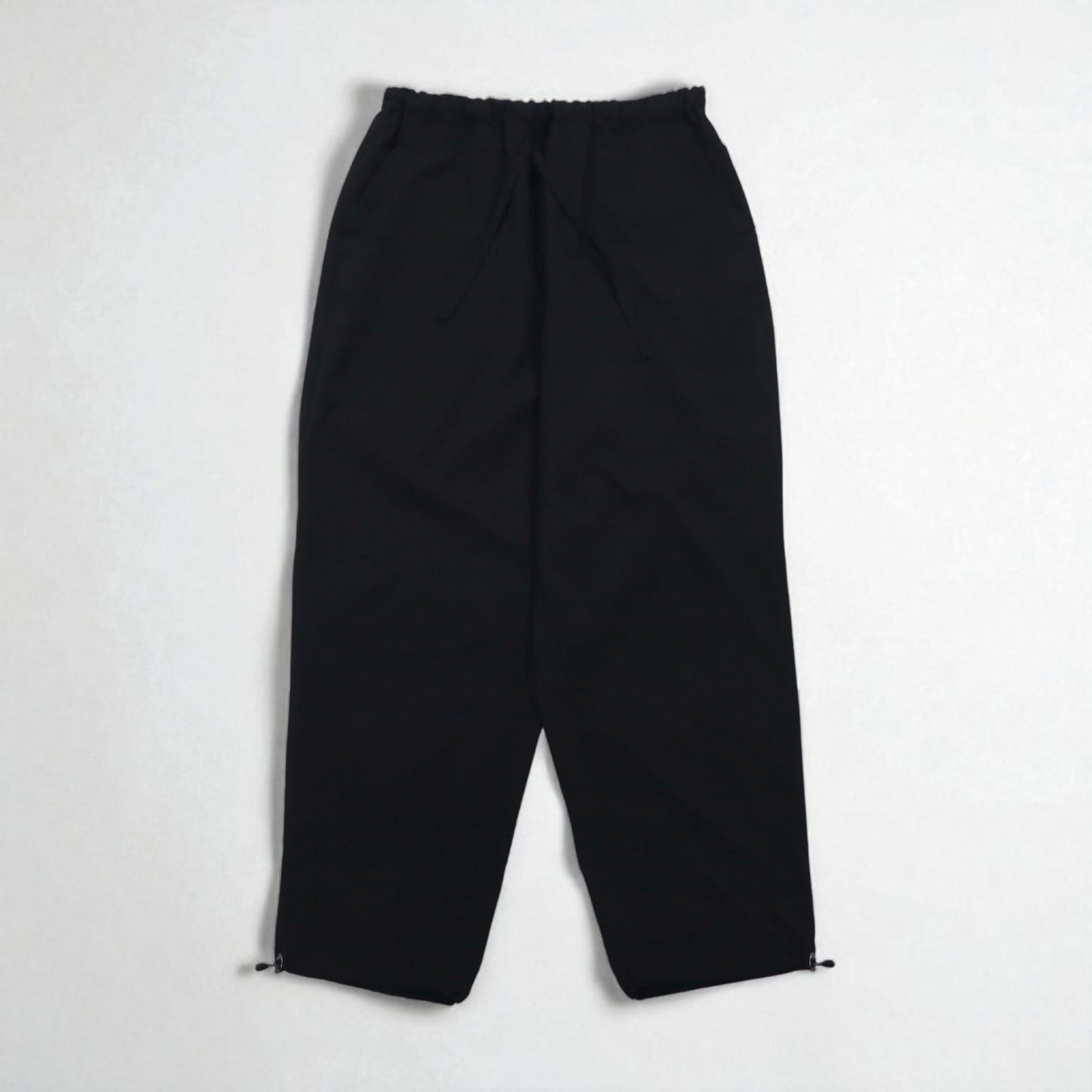 meanswhile ワイド イージーパンツ Dry Smooth Easy PT スラックス L ブラック Reflax ポリエステル ドローコード