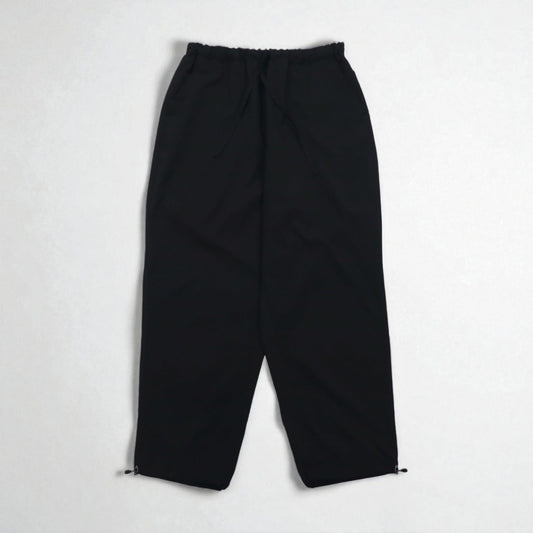 meanswhile ワイド イージーパンツ Dry Smooth Easy PT スラックス L ブラック Reflax ポリエステル ドローコード