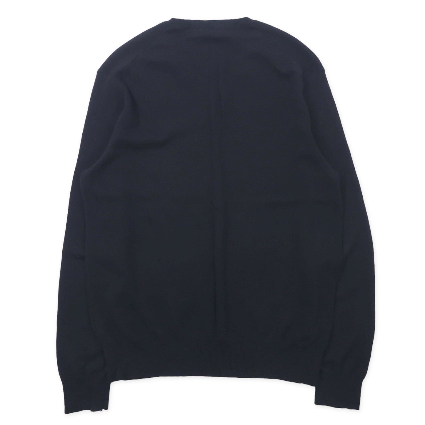 POLO RALPH LAUREN Vネック ニット セーター M ブラック ピマコットン スモールポニー刺繍