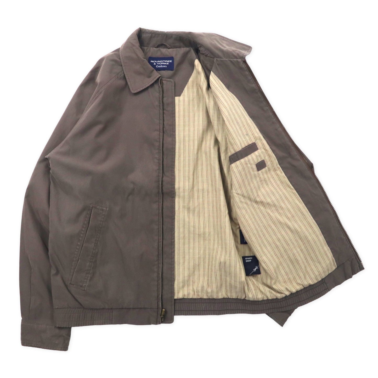 ROUNDTREE & YORKE Outdoors スウィングトップ ハリントンジャケット L カーキ ポリエステル
