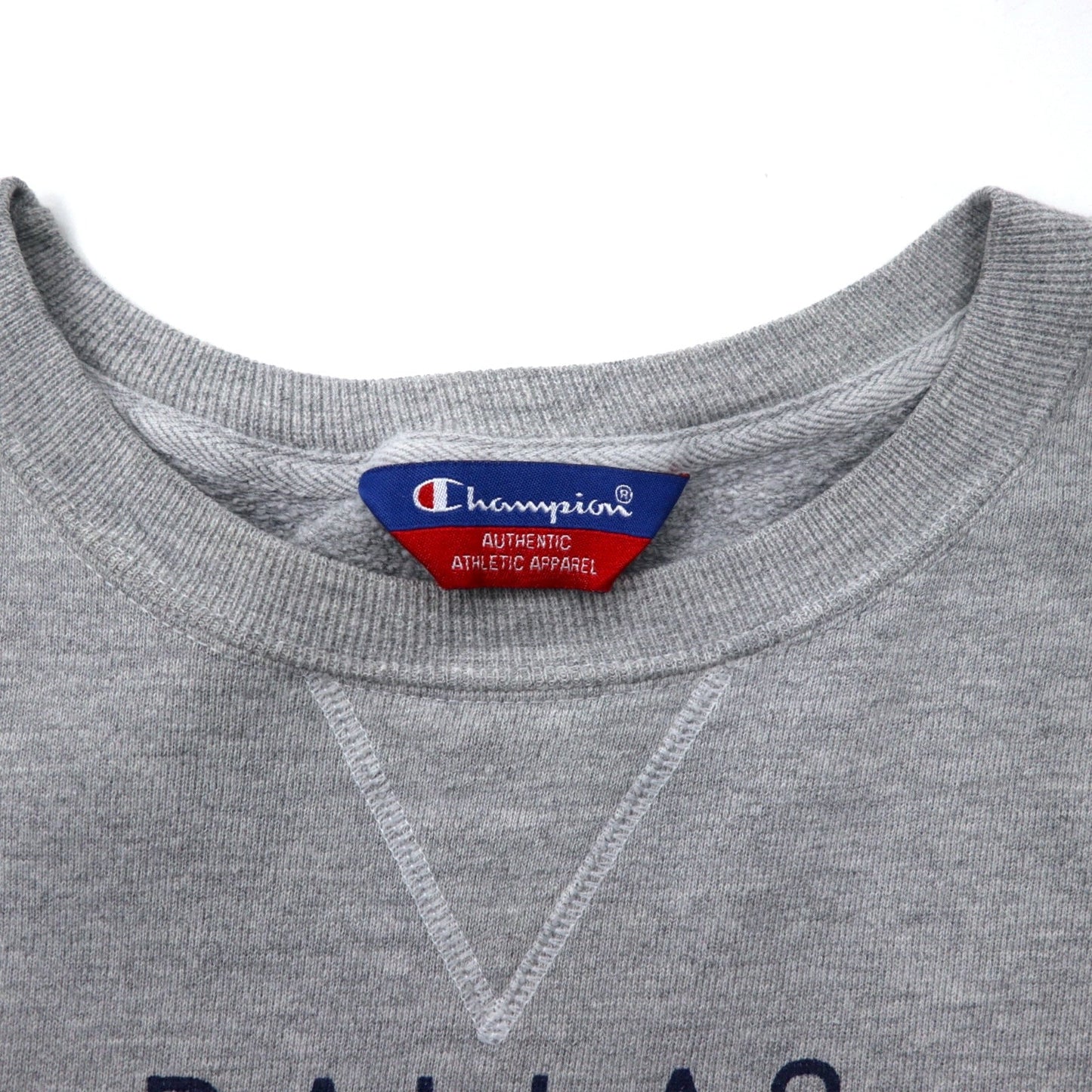 Champion フットボール プリント スウェット XL グレー コットン NFL DALLAS COWBOYS 前V ビッグサイズ