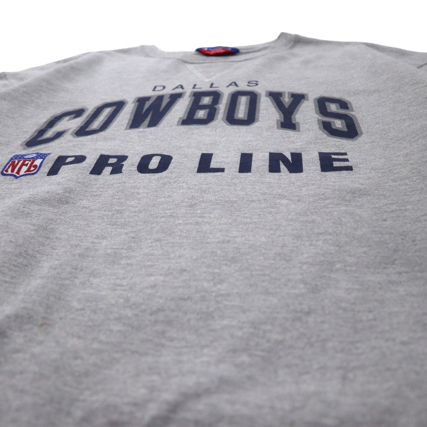 Champion フットボール プリント スウェット XL グレー コットン NFL DALLAS COWBOYS 前V ビッグサイズ