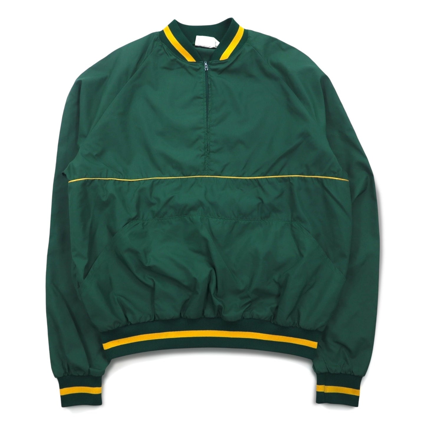 USA製 90年代 DOHERTY DUNNE リブライン ハーフジップ ナイロンジャケット ピステ L グリーン